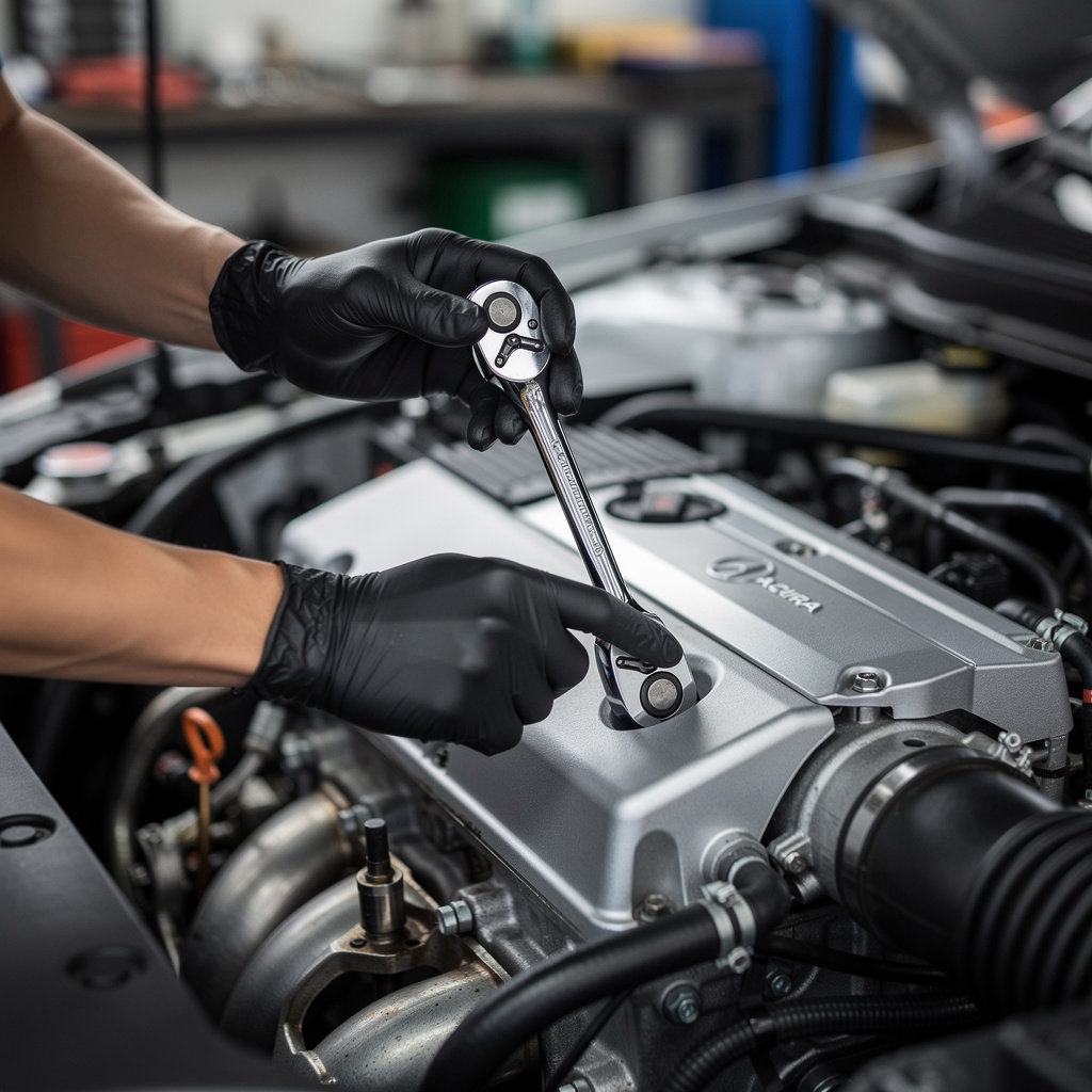 Mira Mesa Auto Techs expert technician performing specialized Acura diagnostics and repair in San Diego